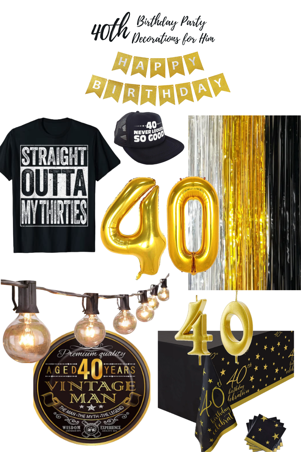 40th birthday party store ideas for wife