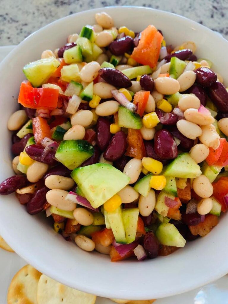 Ridiculously Easy Bean Salad Recipe that is Delish