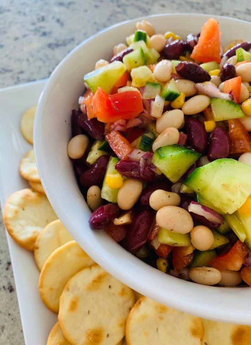 Ridiculously Easy Bean Salad Recipe that is Delish