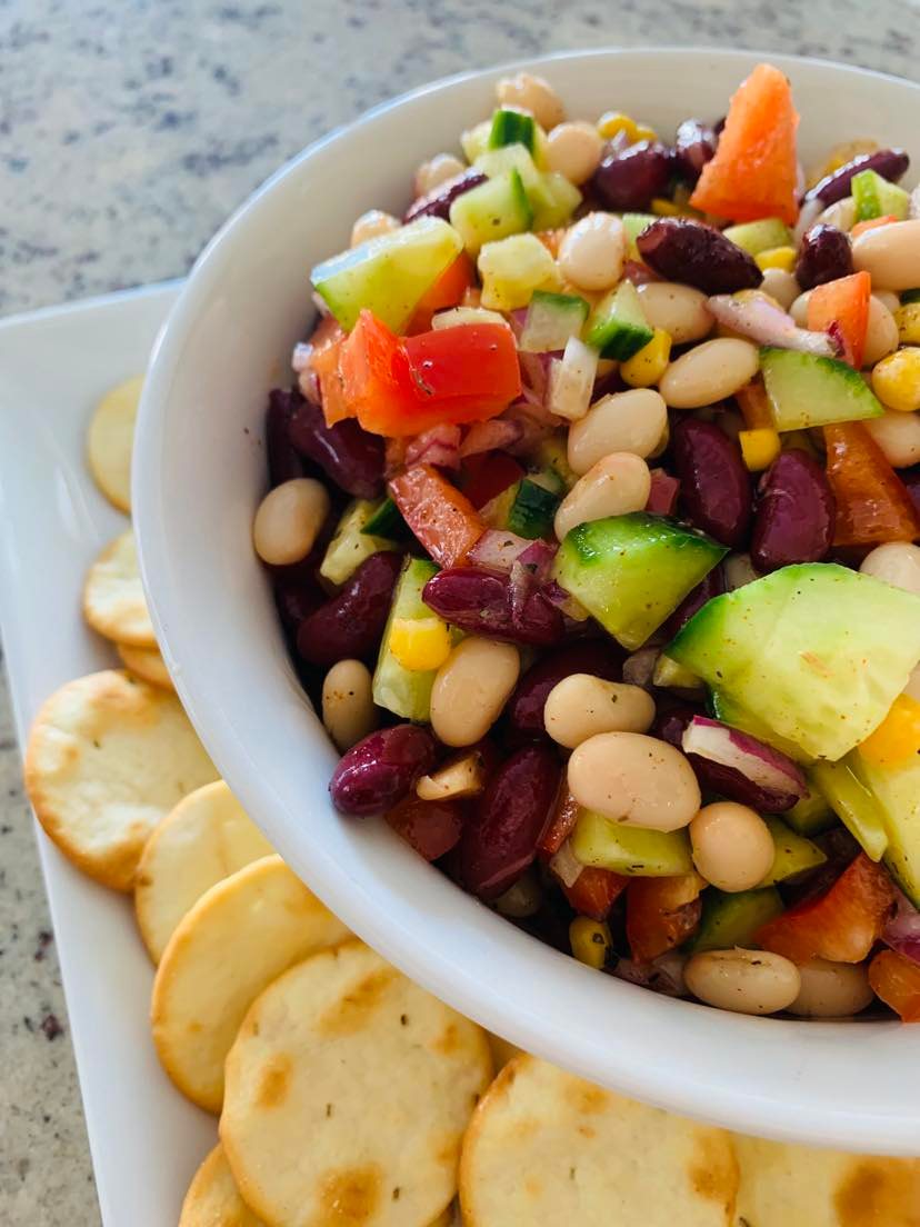 Ridiculously Easy Bean Salad Recipe That Is Delish   Marinated Bean Salad Recipe 