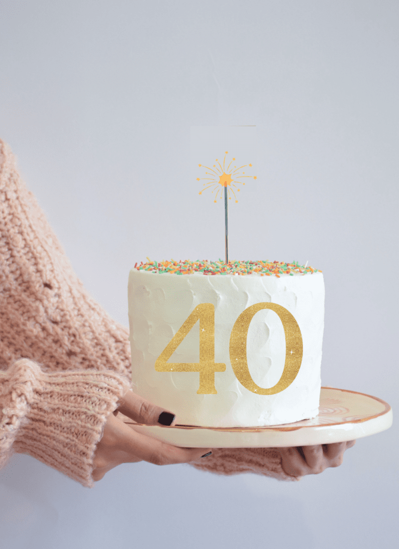 Aesthetic 40th Birthday Decoration Ideas for Her