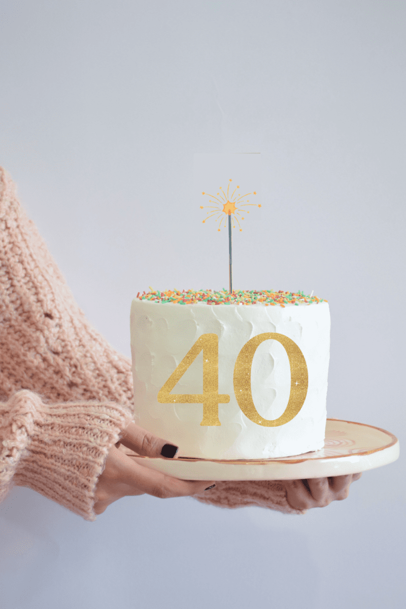 Aesthetic 40th Birthday Decoration Ideas for Her